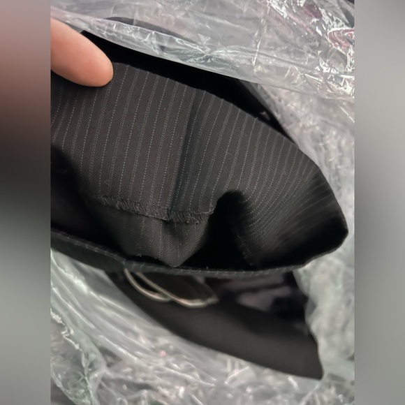 J. Ferrar Mens 2-Piece Pinstripe Wool Suit Jacket & Pants Size 44L - Picture 10 of 12